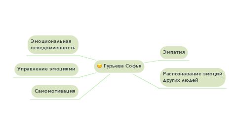 Mind Map: Гурьева Софья