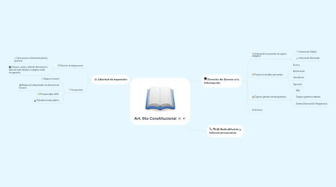 Mind Map: Art. 6to Constitucional