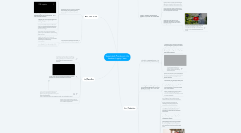 Mind Map: Sustainable Practices in the Fashion Supply Chain