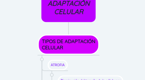 Mind Map: ADAPTACIÓN CELULAR