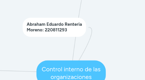 Mind Map: Control interno de las organizaciones