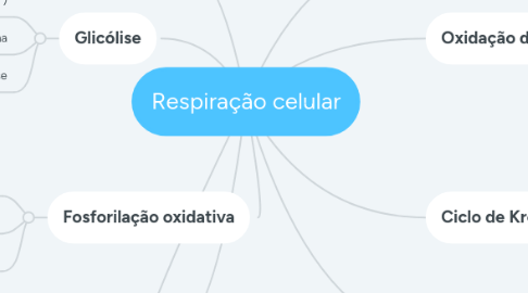 Mind Map: Respiração celular