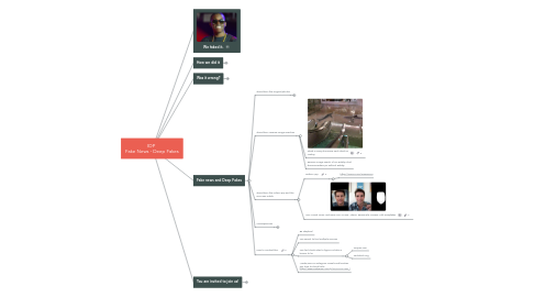 Mind Map: IDP  Fake News - Deep Fakes