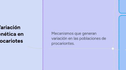 Mind Map: Variación Genética en Procariotes