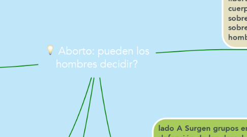 Mind Map: Aborto: pueden los hombres decidir?