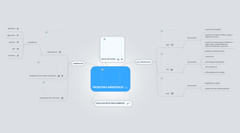Mind Map: PROBLEMAS AMBIENTALES