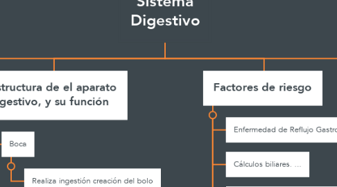 Mind Map: Sistema Digestivo