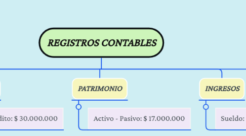Mind Map: REGISTROS CONTABLES