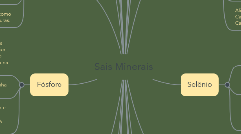Mind Map: Sais Minerais