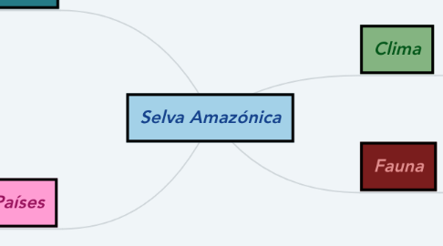 Mind Map: Selva Amazónica