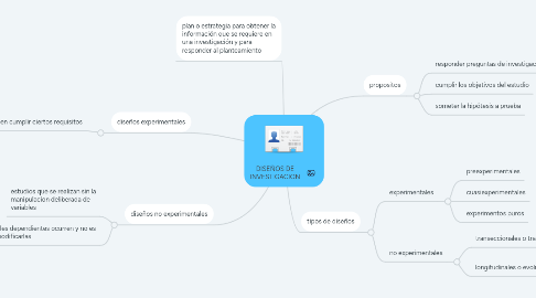 Mind Map: DISEÑOS DE INVESTIGACION
