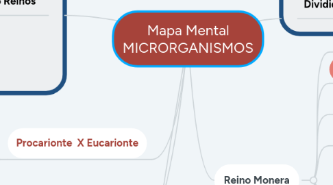 Mind Map: Mapa Mental MICRORGANISMOS