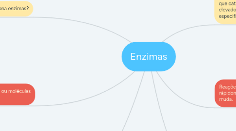 Mind Map: Enzimas