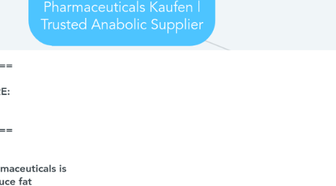 Mind Map: Clenbuterol Balkan Pharmaceuticals Kaufen | Trusted Anabolic Supplier