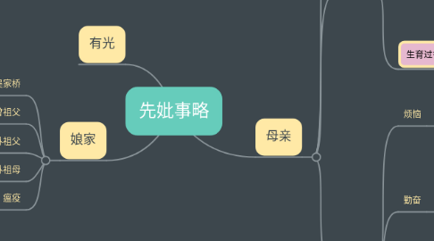Mind Map: 先妣事略