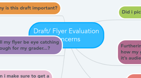 Mind Map: Draft/ Flyer Evaluation Concerns