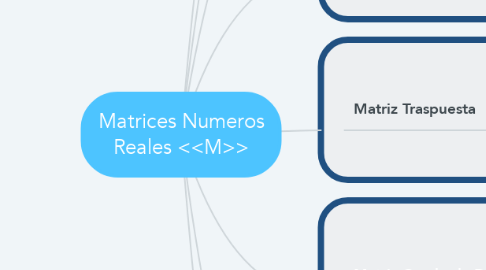 Mind Map: Matrices Numeros Reales <<M>>