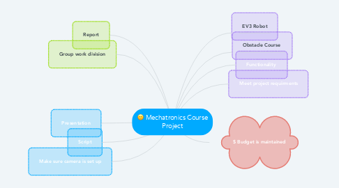 Mind Map: Mechatronics Course Project