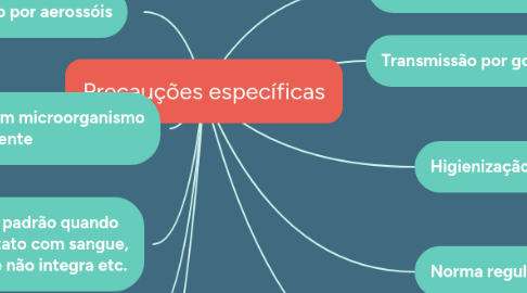 Mind Map: Precauções específicas
