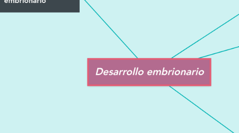 Mind Map: Desarrollo embrionario