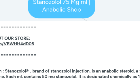 Mind Map: Stanozolol 75 Mg ml | Anabolic Shop