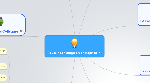 Mind Map: Réussir son stage en entreprise