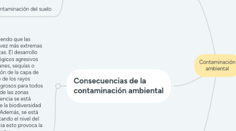 Mind Map: Contaminación ambiental