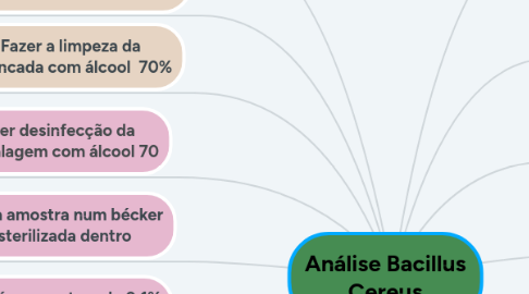 Mind Map: Análise Bacillus Cereus