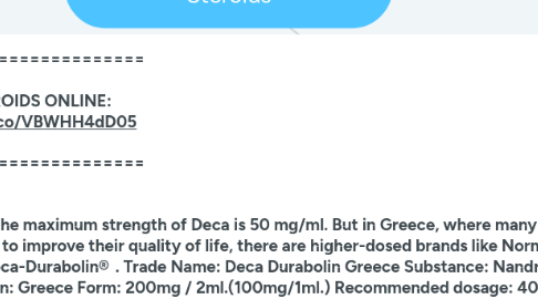 Mind Map: Deca Durabolin Greece | Buy Steroids