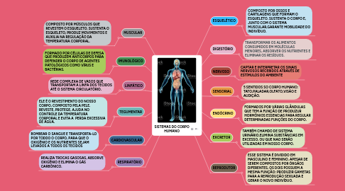 Mind Map: SISTEMAS DO CORPO HUMANO
