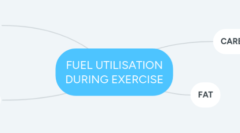 Mind Map: FUEL UTILISATION DURING EXERCISE