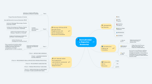 Mind Map: Normatividad y Aspectos Ambiental