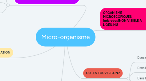 Mind Map: Micro-organisme