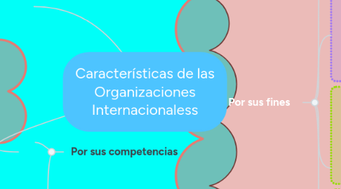 Mind Map: Características de las Organizaciones Internacionaless