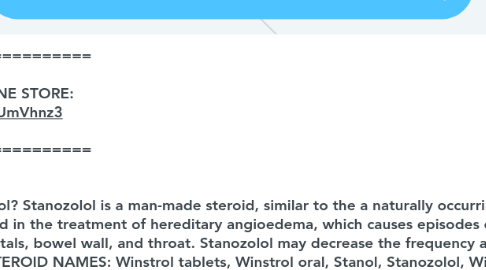 Mind Map: Winstrol 10mg Stanozolol | Online Anabolic Shop