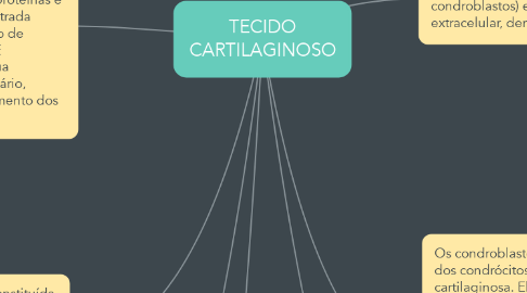 Mind Map: TECIDO CARTILAGINOSO