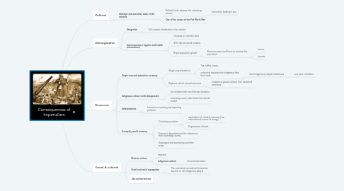 Mind Map: Consequences of Imperialism