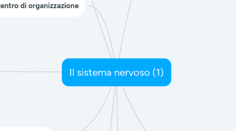 Mind Map: Il sistema nervoso (1)