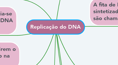 Mind Map: Replicação do DNA