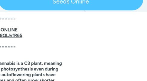 Mind Map: Autoflowering Weed Light Cycle - Buy Marijuana Seeds Online