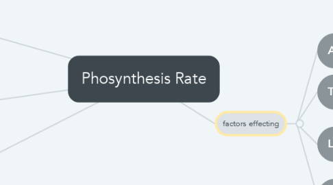 Mind Map: Phosynthesis Rate