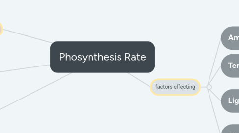 Mind Map: Phosynthesis Rate