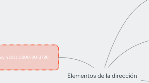 Mind Map: Elementos de la dirección