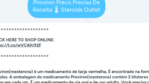 Mind Map: Proviron Preco Precisa De Receita 🌡 Steroids Outlet