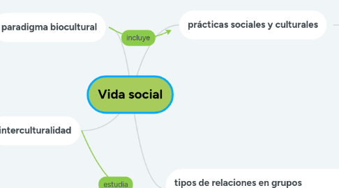 Mind Map: Vida social