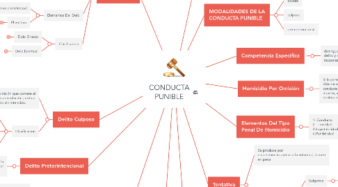 Mind Map: CONDUCTA PUNIBLE