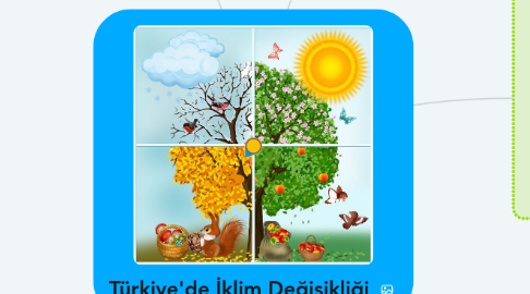 Mind Map: Türkiye'de İklim Değişikliği
