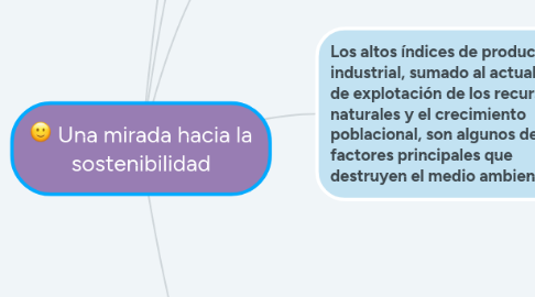 Mind Map: Una mirada hacia la sostenibilidad