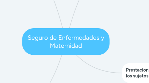 Mind Map: Seguro de Enfermedades y Maternidad