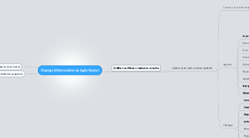 Mind Map: Champs d'intervention de Agile Garden